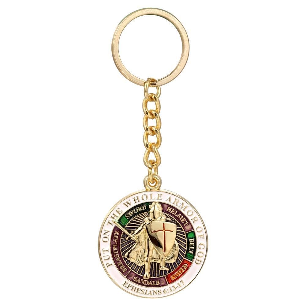 Default Title Knights Templar Put On The Whole Armor Of God Keyring Key chain Pin