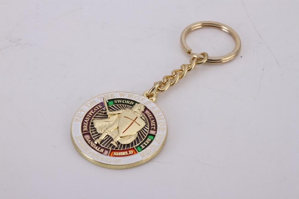 Default Title Knights Templar Put On The Whole Armor Of God Keyring Key chain Pin