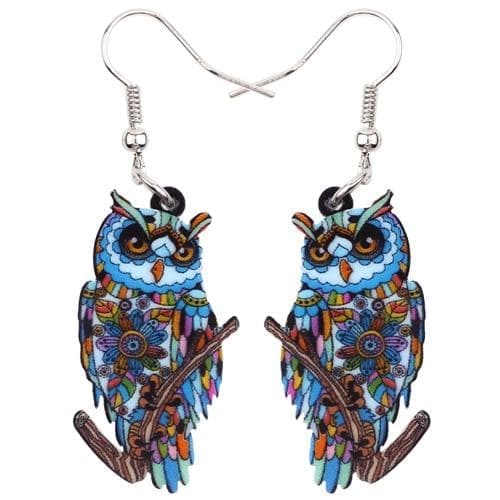 Drop Earrings Blue Bonsny Big Acrylic Stud Drop Dangle Owl Bird Long Earrings 2017 New Fashion Animal Jewelry For Women Girls Bijoux Accessories|fashion long earrings|long drop earringslong earrings Ancient Treasures Ancientreasures Viking Odin Thor Mjolnir Celtic Ancient Egypt Norse Norse Mythology