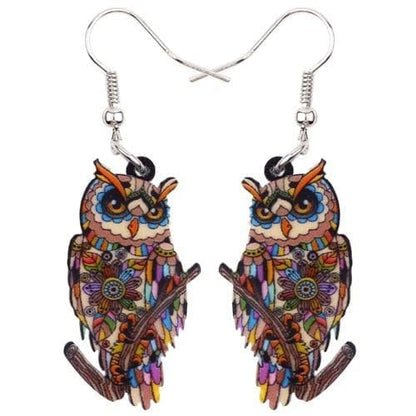 Drop Earrings Brown Bonsny Big Acrylic Stud Drop Dangle Owl Bird Long Earrings 2017 New Fashion Animal Jewelry For Women Girls Bijoux Accessories|fashion long earrings|long drop earringslong earrings Ancient Treasures Ancientreasures Viking Odin Thor Mjolnir Celtic Ancient Egypt Norse Norse Mythology