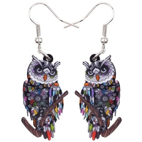 Drop Earrings Gray Bonsny Big Acrylic Stud Drop Dangle Owl Bird Long Earrings 2017 New Fashion Animal Jewelry For Women Girls Bijoux Accessories|fashion long earrings|long drop earringslong earrings Ancient Treasures Ancientreasures Viking Odin Thor Mjolnir Celtic Ancient Egypt Norse Norse Mythology