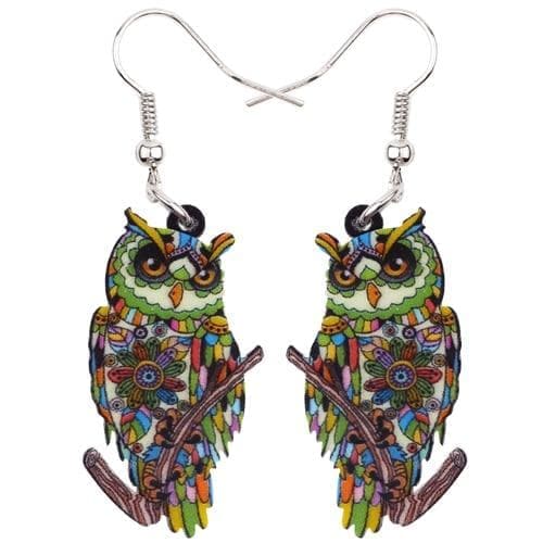 Drop Earrings Green Bonsny Big Acrylic Stud Drop Dangle Owl Bird Long Earrings 2017 New Fashion Animal Jewelry For Women Girls Bijoux Accessories|fashion long earrings|long drop earringslong earrings Ancient Treasures Ancientreasures Viking Odin Thor Mjolnir Celtic Ancient Egypt Norse Norse Mythology