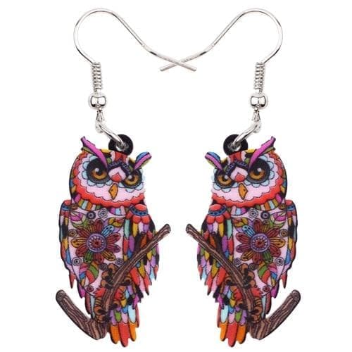 Drop Earrings Red Bonsny Big Acrylic Stud Drop Dangle Owl Bird Long Earrings 2017 New Fashion Animal Jewelry For Women Girls Bijoux Accessories|fashion long earrings|long drop earringslong earrings Ancient Treasures Ancientreasures Viking Odin Thor Mjolnir Celtic Ancient Egypt Norse Norse Mythology