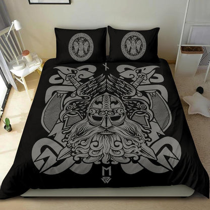 Duvet Covers Odin and his Ravens Duvet Cover and Pillow Cases Set Ancient Treasures Ancientreasures Viking Odin Thor Mjolnir Celtic Ancient Egypt Norse Norse Mythology