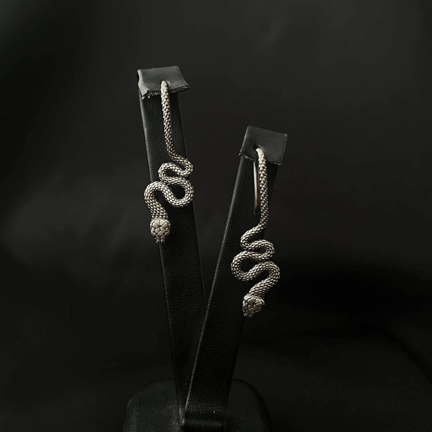 Earrings Ancient Greek Snake Zigzag Stainless Steel Earrings Ancient Treasures Ancientreasures Viking Odin Thor Mjolnir Celtic Ancient Egypt Norse Norse Mythology