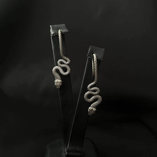 Earrings Ancient Greek Snake Zigzag Stainless Steel Earrings Ancient Treasures Ancientreasures Viking Odin Thor Mjolnir Celtic Ancient Egypt Norse Norse Mythology