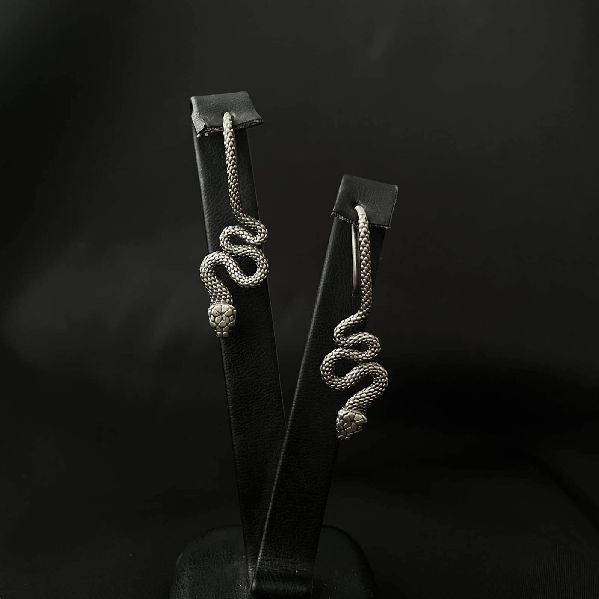 Earrings Ancient Greek Snake Zigzag Stainless Steel Earrings Ancient Treasures Ancientreasures Viking Odin Thor Mjolnir Celtic Ancient Egypt Norse Norse Mythology