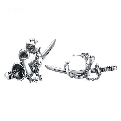 Earrings Ancient Japan Samurai Sword Earring Ancient Treasures Ancientreasures Viking Odin Thor Mjolnir Celtic Ancient Egypt Norse Norse Mythology