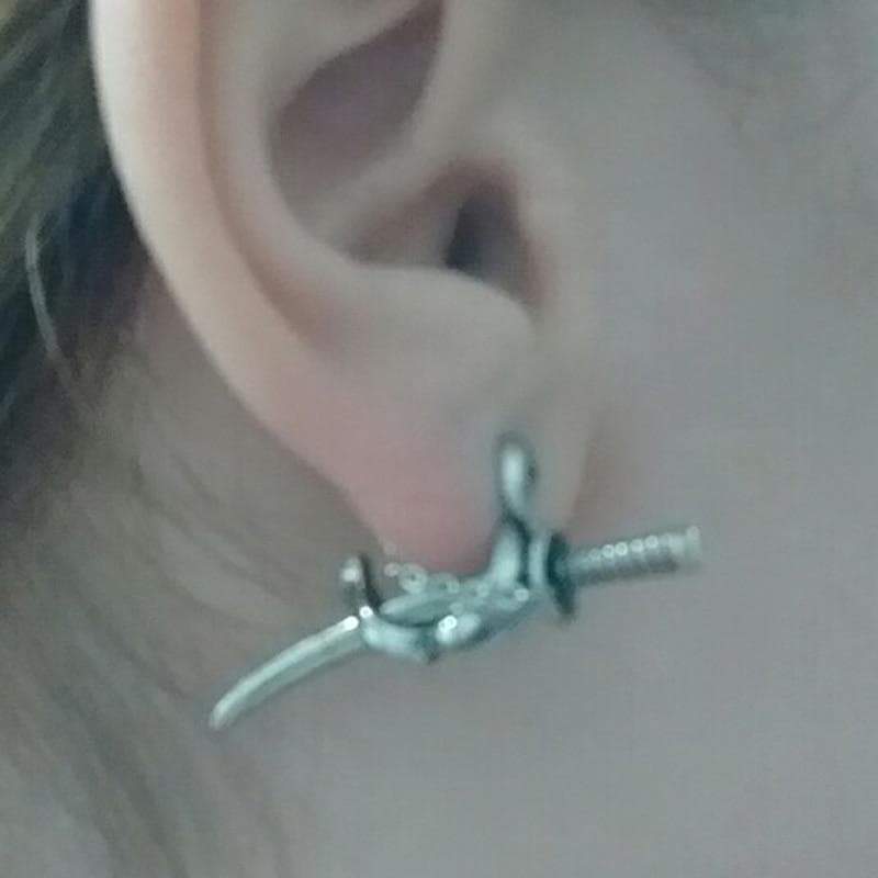 Earrings Ancient Japan Samurai Sword Earring Ancient Treasures Ancientreasures Viking Odin Thor Mjolnir Celtic Ancient Egypt Norse Norse Mythology