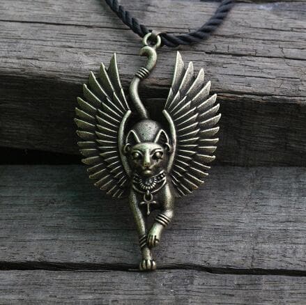 Egypt Bronze Bastet goddess of Cats Ancient Egyptian Pendant Necklace Ancient Treasures Ancientreasures Viking Odin Thor Mjolnir Celtic Ancient Egypt Norse Norse Mythology