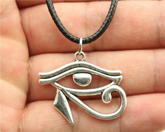 Egypt Eye of Horus Necklace - Silver Plated Ancient Treasures Ancientreasures Viking Odin Thor Mjolnir Celtic Ancient Egypt Norse Norse Mythology