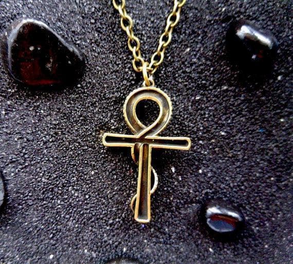 Egypt Handmade Bronze Snake Ankh Pendant Necklace Ancient Treasures Ancientreasures Viking Odin Thor Mjolnir Celtic Ancient Egypt Norse Norse Mythology