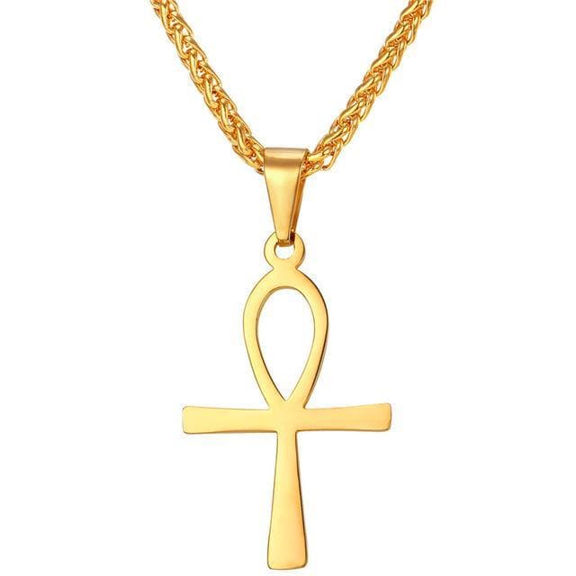 Egypt Small Gold Coptic Ankh Necklace Ancient Treasures Ancientreasures Viking Odin Thor Mjolnir Celtic Ancient Egypt Norse Norse Mythology