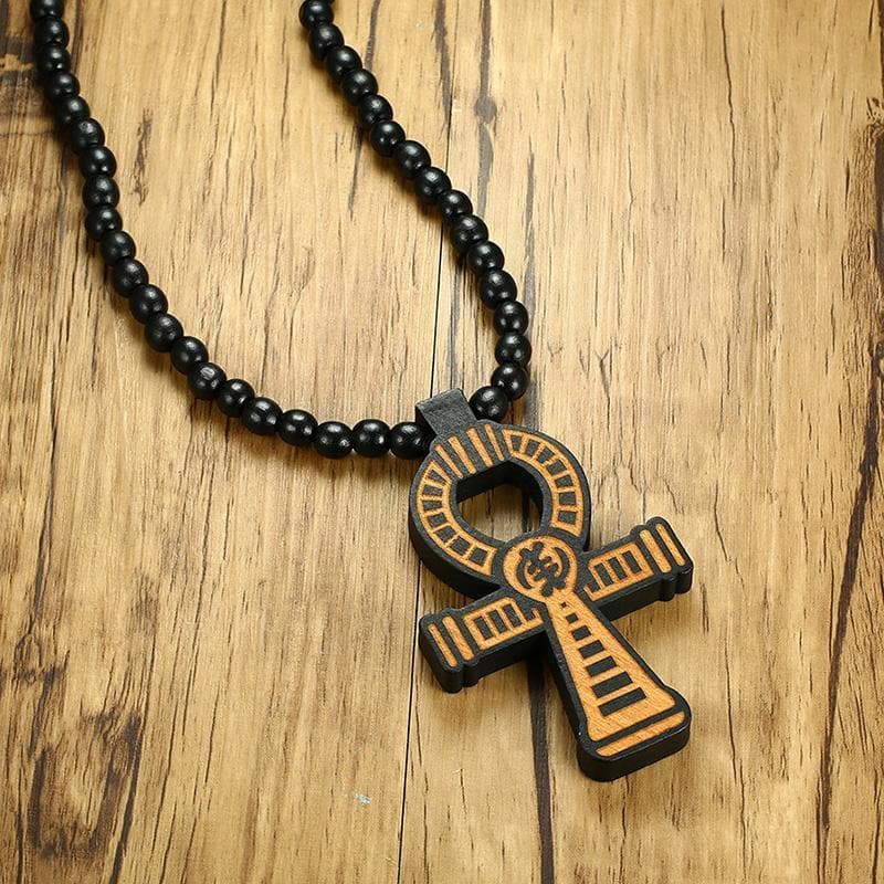 Egypt Wooden Beads Ankh Necklace Ancient Treasures Ancientreasures Viking Odin Thor Mjolnir Celtic Ancient Egypt Norse Norse Mythology