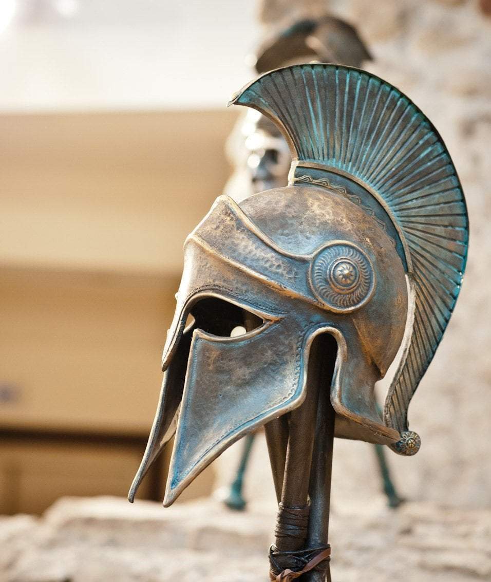 Greek Helmet Ancient Corinthian Helmet Greek Spartan Helmet Ancient Greece Armor Helmet Larp Helmet Cosplay Helmet Greece Antique Armor Mask