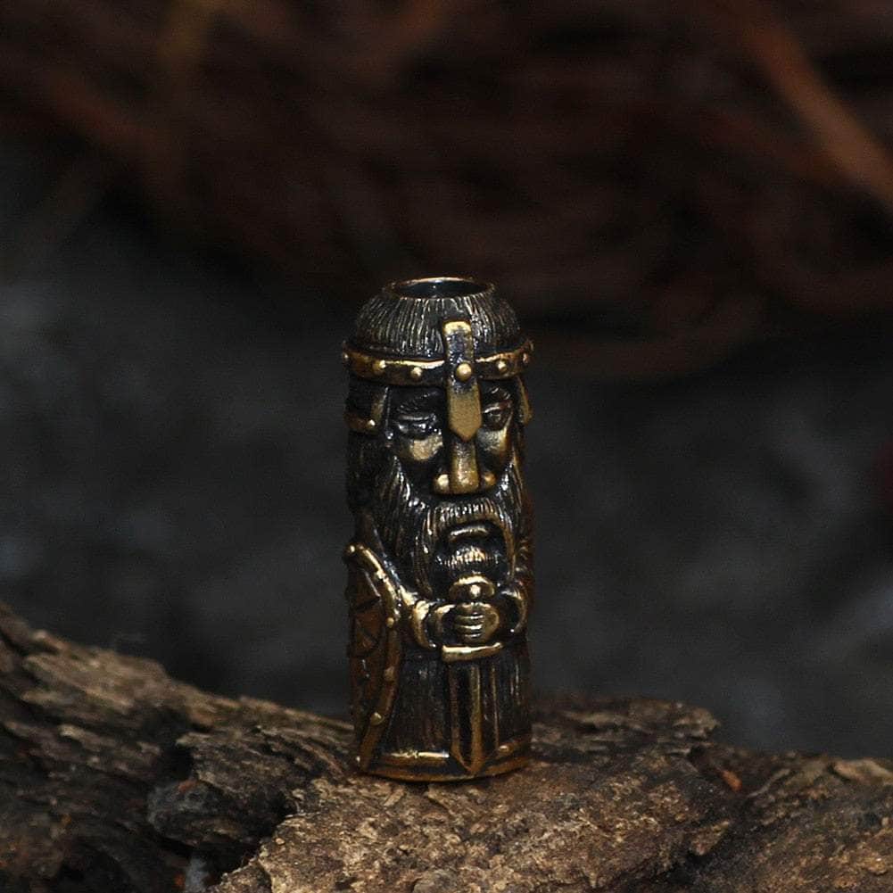 Hair Accessories 3pcs Norse Vikings Worrior Perun head Paracord Beads Hair Tube Beads Stainless steel Beads for Bracelets Pendant Necklace DIY| | Ancient Treasures Ancientreasures Viking Odin Thor Mjolnir Celtic Ancient Egypt Norse Norse Mythology