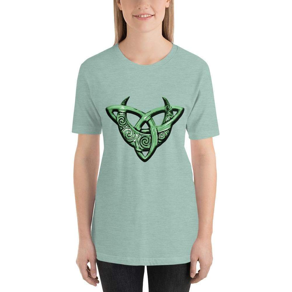 Celtic Moon on Triquetra T-Shirt