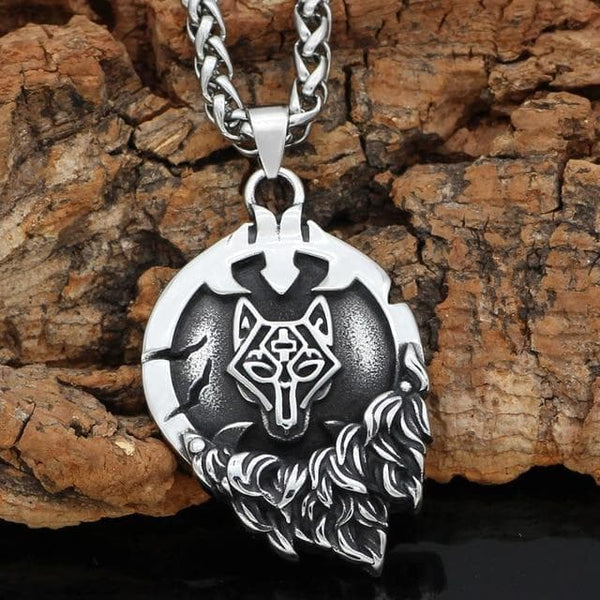 Vikings Nordic Wolf Fenrir Pendant & Necklace - Ancient Treasures