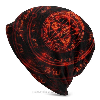 Men's Skullies & Beanies Goth – bonnets gothiques, Skullies diable, Bonnet tricoté pour baptême, Bonnet chaud d'hiver pour homme et femme, casquette de Ski Hip Hop Ancient Treasures Ancientreasures Viking Odin Thor Mjolnir Celtic Ancient Egypt Norse Norse Mythology