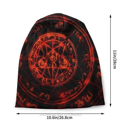 Men's Skullies & Beanies Goth – bonnets gothiques, Skullies diable, Bonnet tricoté pour baptême, Bonnet chaud d'hiver pour homme et femme, casquette de Ski Hip Hop Ancient Treasures Ancientreasures Viking Odin Thor Mjolnir Celtic Ancient Egypt Norse Norse Mythology