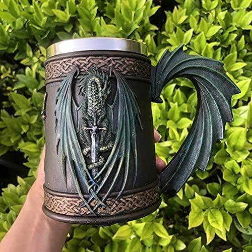 Mugs Celtic Dragon Drinking Mug Ancient Treasures Ancientreasures Viking Odin Thor Mjolnir Celtic Ancient Egypt Norse Norse Mythology