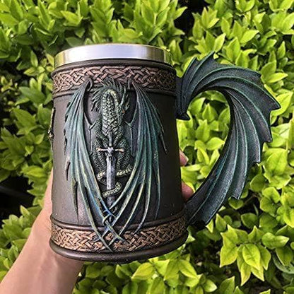 Mugs Celtic Dragon Drinking Mug Ancient Treasures Ancientreasures Viking Odin Thor Mjolnir Celtic Ancient Egypt Norse Norse Mythology