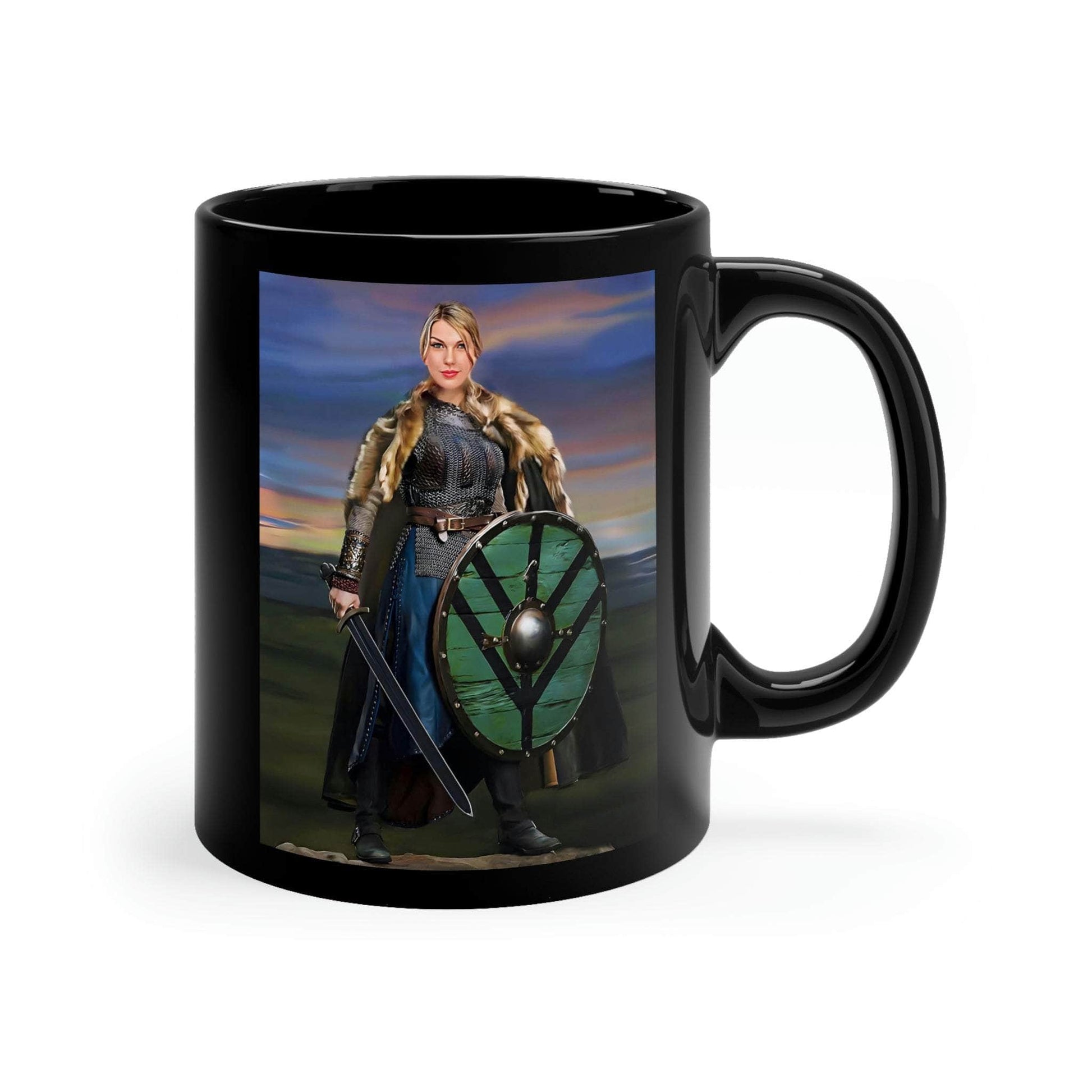 Mugs The Queen of Vikings Customizable Ceramic Mug Ancient Treasures Ancientreasures Viking Odin Thor Mjolnir Celtic Ancient Egypt Norse Norse Mythology