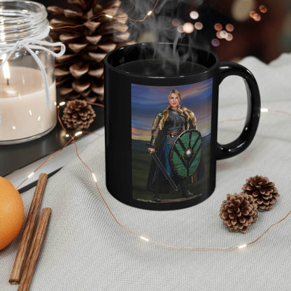 Mugs The Queen of Vikings Customizable Ceramic Mug Ancient Treasures Ancientreasures Viking Odin Thor Mjolnir Celtic Ancient Egypt Norse Norse Mythology