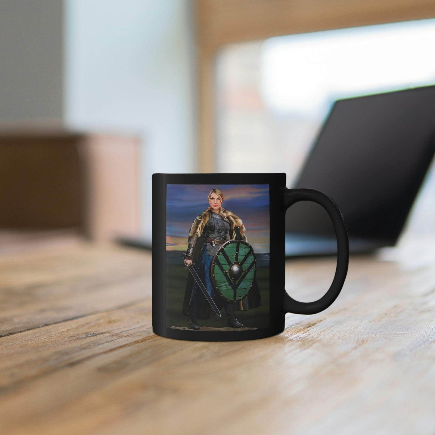 Mugs The Queen of Vikings Customizable Ceramic Mug Ancient Treasures Ancientreasures Viking Odin Thor Mjolnir Celtic Ancient Egypt Norse Norse Mythology