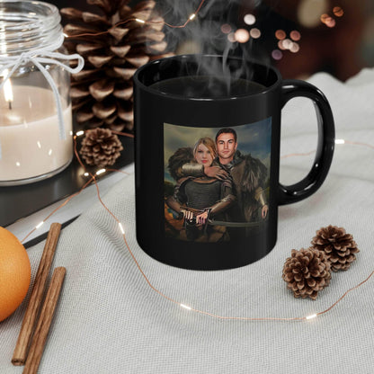 Mugs The Viking Couple Customizable Ceramic Mug Ancient Treasures Ancientreasures Viking Odin Thor Mjolnir Celtic Ancient Egypt Norse Norse Mythology