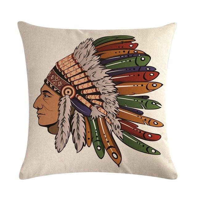 Native American 12 Native American Traditional Cushion Cover