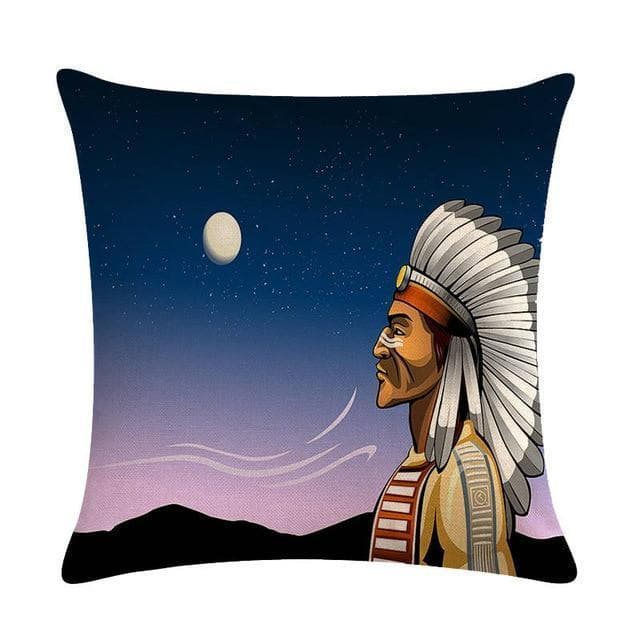 Native American 15 Native American Traditional Cushion Cover