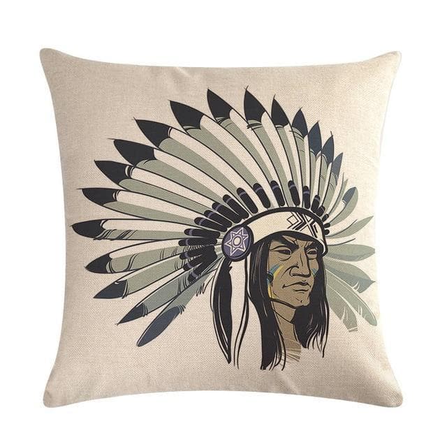 Native American 16 Native American Traditional Cushion Cover