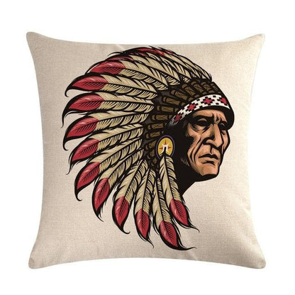 Native American 9 Native American Traditional Cushion Cover