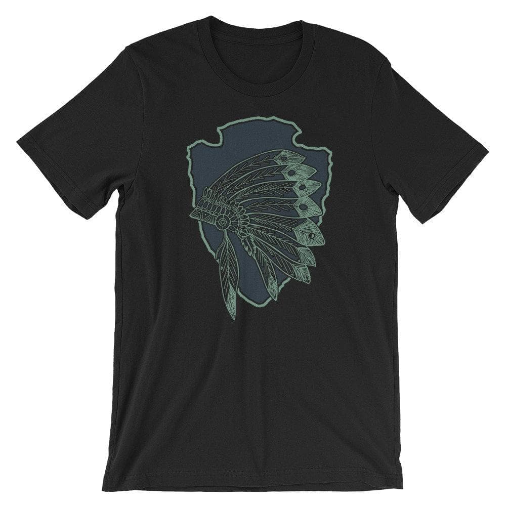 Native American Arrowhead Indian Headdress Men's T-shirt