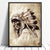 Native American Chieftain Black & White Portrait Canvas