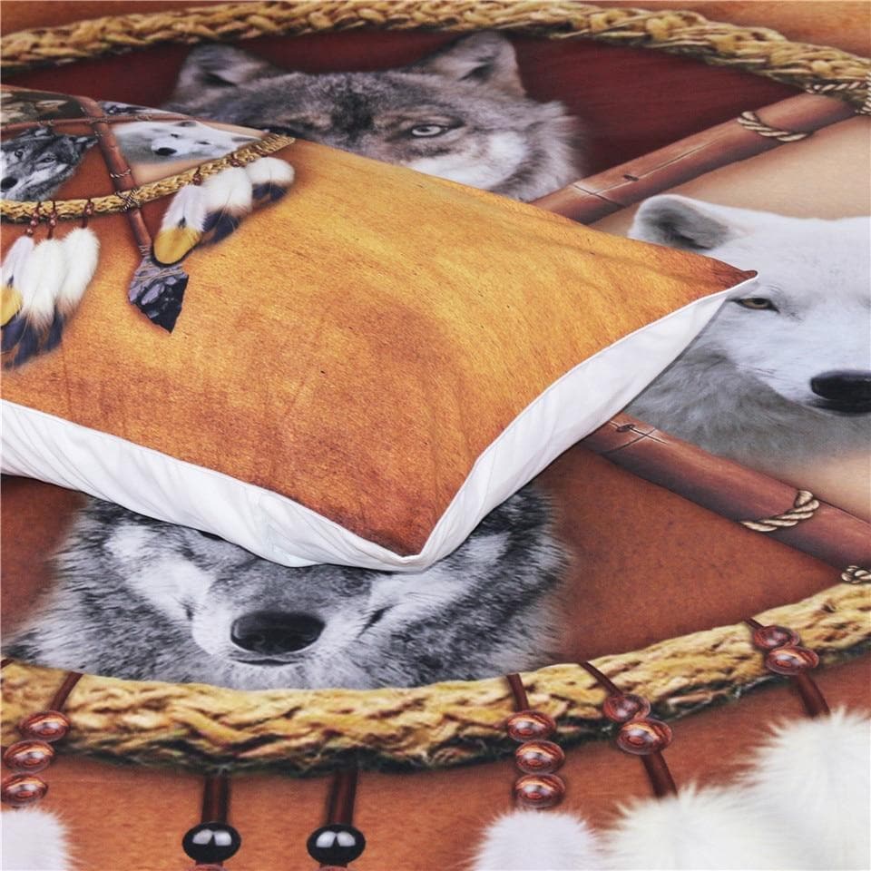 Native American Native American Indian Wolf Bed Cover Duvet