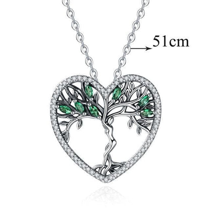 Necklaces 20 inch chain EUDORA 925 Sterling Silver Tree of Life Pendant Clear Green CZ Necklaces Independent freedom goddess necklace Women Jewelry D497|Necklaces| Ancient Treasures Ancientreasures Viking Odin Thor Mjolnir Celtic Ancient Egypt Norse Norse Mythology