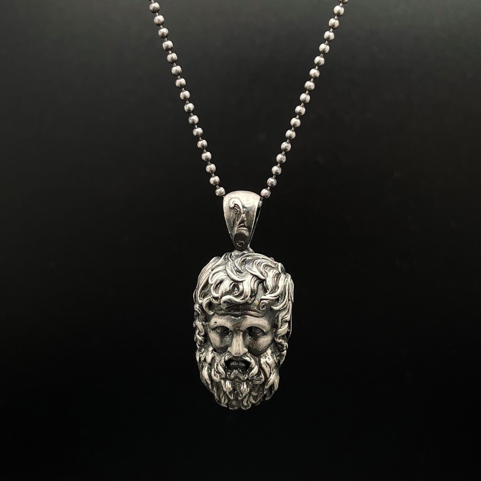 Silver Ancient Greece Zeus Sterling Silver Necklace Ancient Treasures Ancientreasures Viking Odin Thor Mjolnir Celtic Ancient Egypt Norse Norse Mythology