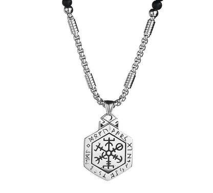 Necklaces Vikings Vegvisir Stainless Steel Necklace Ancient Treasures Ancientreasures Viking Odin Thor Mjolnir Celtic Ancient Egypt Norse Norse Mythology