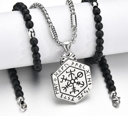 Necklaces Vikings Vegvisir Stainless Steel Necklace Ancient Treasures Ancientreasures Viking Odin Thor Mjolnir Celtic Ancient Egypt Norse Norse Mythology