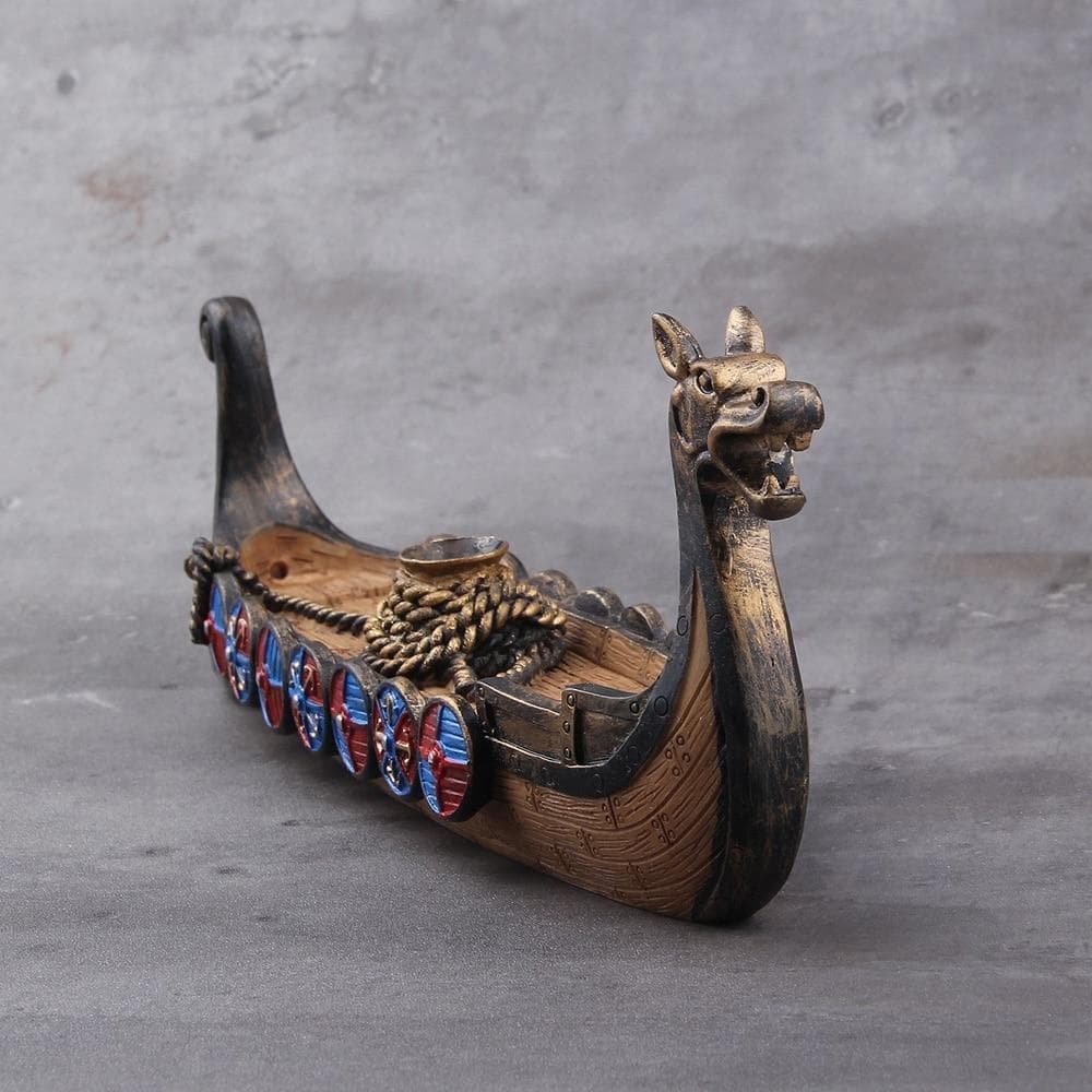 Oil Diffusers & Incense Holders Viking Ship Waterfall Incense Holder Ancient Treasures Ancientreasures Viking Odin Thor Mjolnir Celtic Ancient Egypt Norse Norse Mythology