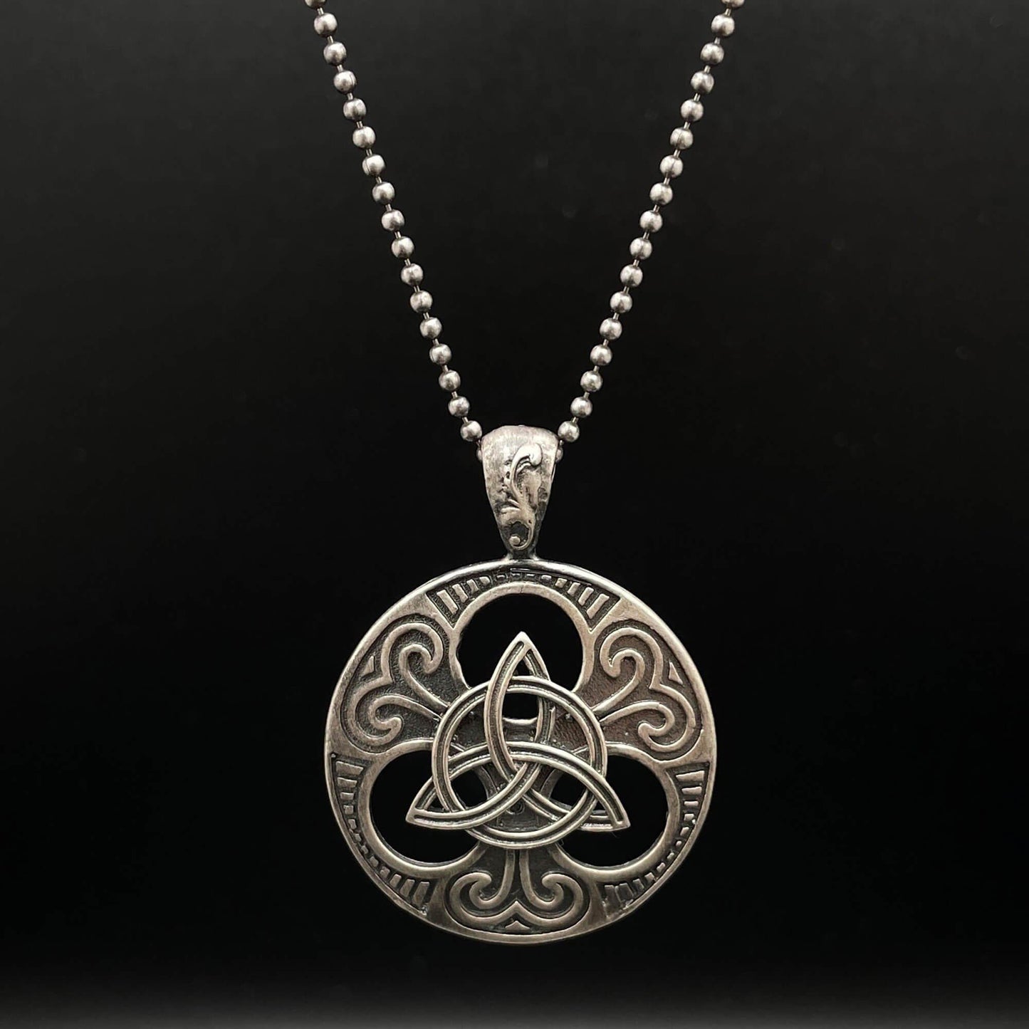 Oxidized Silver Triquetra Necklace Ancient Treasures Ancientreasures Viking Odin Thor Mjolnir Celtic Ancient Egypt Norse Norse Mythology