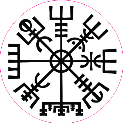 Patch & Stickers Vegvisir Symbol Sticker Ancient Treasures Ancientreasures Viking Odin Thor Mjolnir Celtic Ancient Egypt Norse Norse Mythology