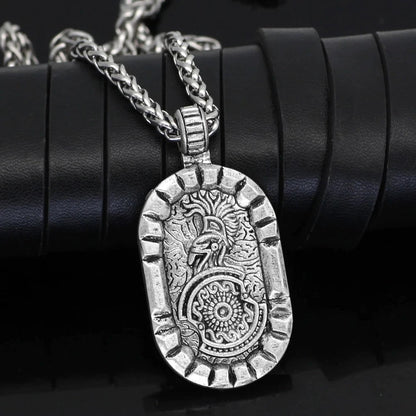 Pendant and Necklace Greek Hoplite Soldier Stainless Steel Necklace Ancient Treasures Ancientreasures Viking Odin Thor Mjolnir Celtic Ancient Egypt Norse Norse Mythology