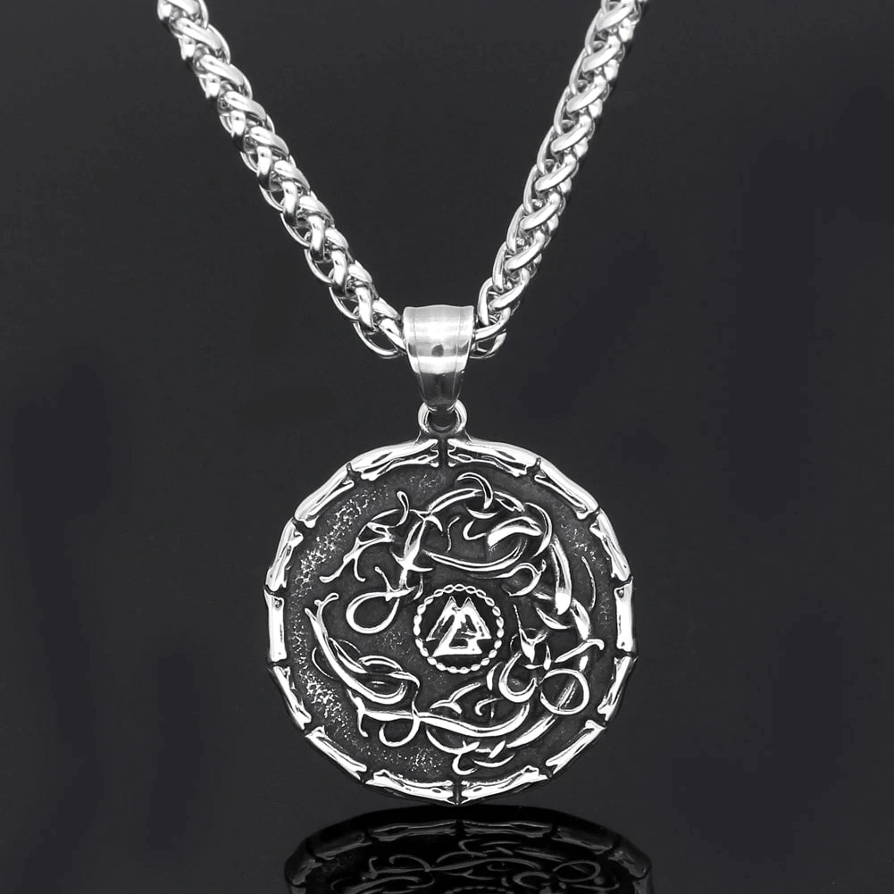 Pendant and Necklace Vikings Valknut Celtic Knot Stainless Steel Necklace Ancient Treasures Ancientreasures Viking Odin Thor Mjolnir Celtic Ancient Egypt Norse Norse Mythology