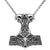 Pendant and Necklace Vikings Wolf Thor's Hammer Stainless Steel Necklace Ancient Treasures Ancientreasures Viking Odin Thor Mjolnir Celtic Ancient Egypt Norse Norse Mythology