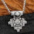Pendant and Necklaces Thick Chain Vikings Odin Mjolnir Stainless Steel Pendant Necklace Ancient Treasures Ancientreasures Viking Odin Thor Mjolnir Celtic Ancient Egypt Norse Norse Mythology