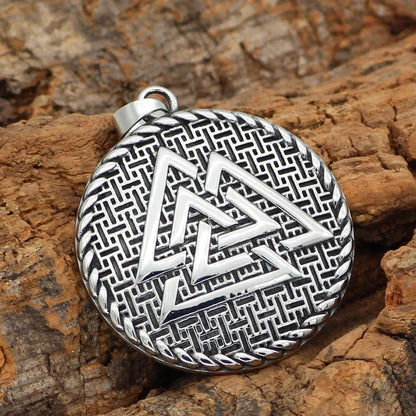 Pendant and Necklaces Vikings The Valknut Stainless Steel Necklace Ancient Treasures Ancientreasures Viking Odin Thor Mjolnir Celtic Ancient Egypt Norse Norse Mythology