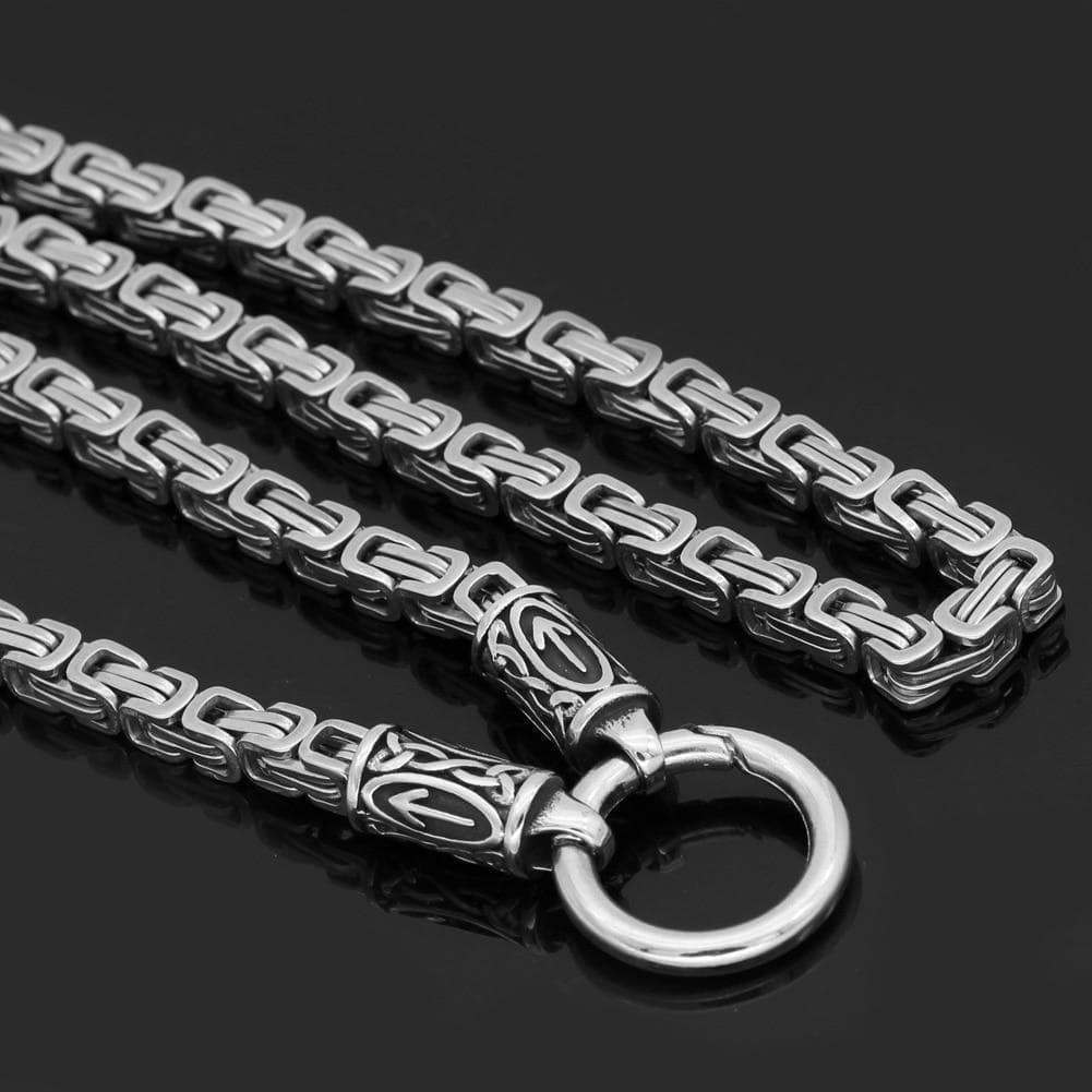 Pendant Necklaces 70cm Stainless Steel Chain Only Ancient Treasures Ancientreasures Viking Odin Thor Mjolnir Celtic Ancient Egypt Norse Norse Mythology